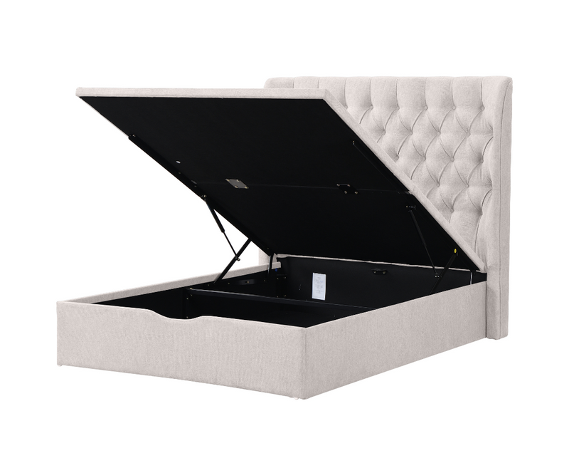 Jessica 4ft6 Ottoman Bed Pack - Beige