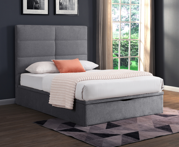 Jessica 4ft6 Ottoman Bed Pack - Grey