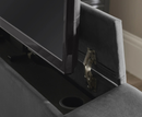 Klay 4ft6 Side Lift Ottoman TV Bed - Dark Grey