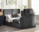Klay 5ft Side Lift Ottoman TV Bed - Dark Grey