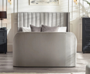 Klay 5ft Side Lift Ottoman TV Bed - Light Grey