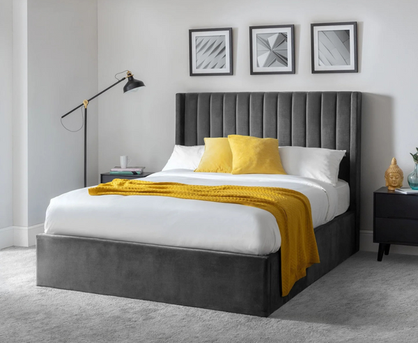 Langham 5ft Kingsize Ottoman Bed - Grey
