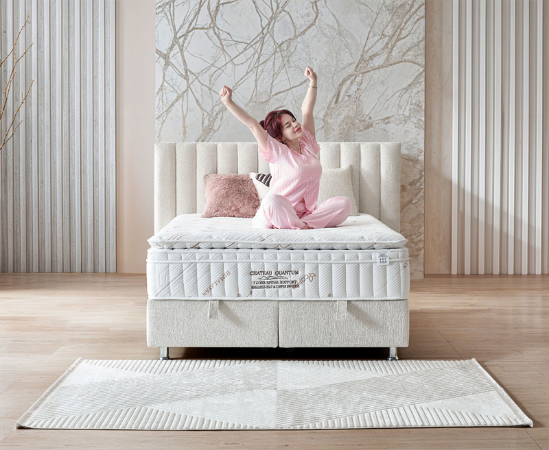 Legatie 4ft6 Ottoman Bed Frame - Beige