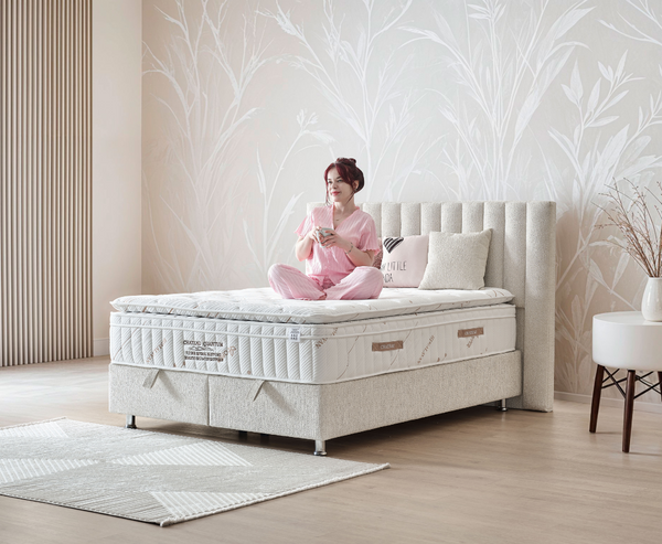 Legatie 5ft Ottoman Bed Frame - Beige