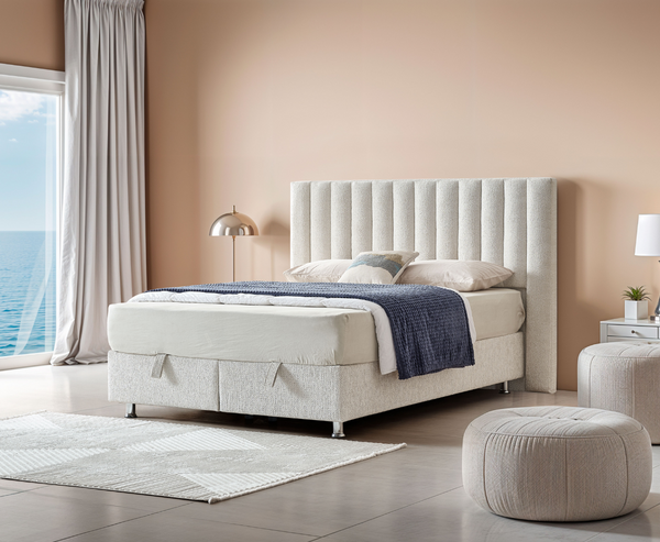Legatie 6ft Ottoman Bed Frame - Beige