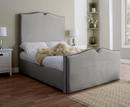 Love Heart 3ft Single Ottoman Bed Frame - Velvet Cream