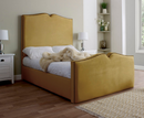 Love Heart 3ft Single Ottoman Bed Frame - Velvet Cream