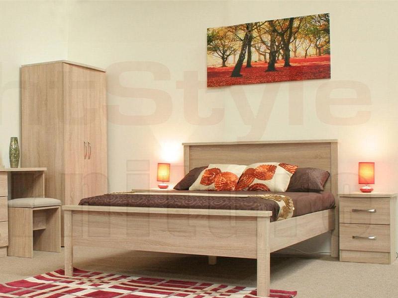 Lungo Large Mid Oak Bookcase