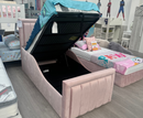 Luxe 4ft Ottoman Bed Frame - Baby Pink