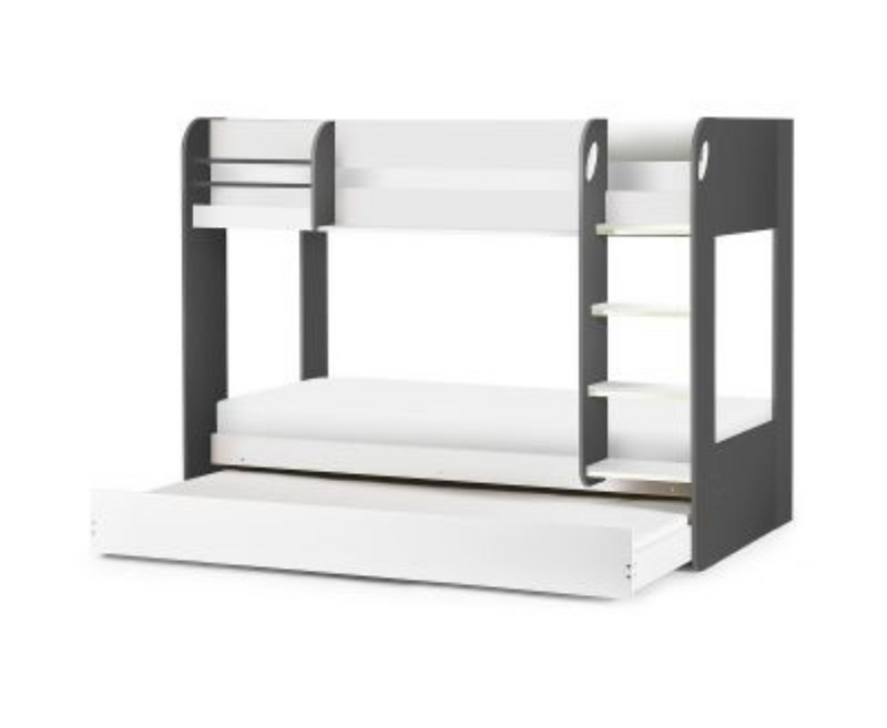 Bunk Mark Mark Bunk and Underbed - Charcoal & White
