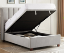 Mia 5ft Kingsize Ottoman Bed Frame - Silver