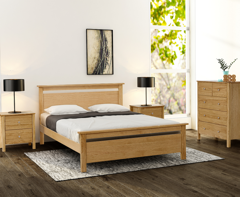 Nero 6ft Superking Bed Frame - Oak