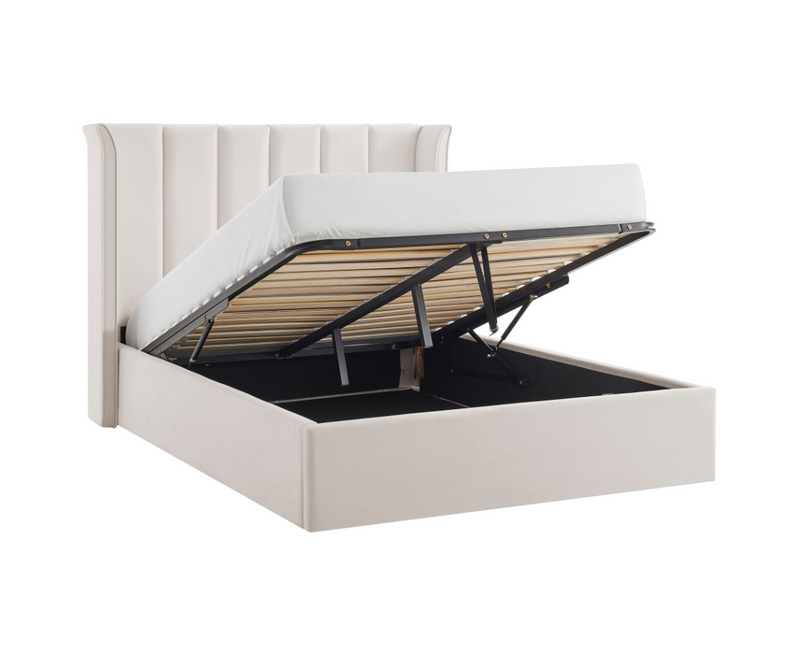 Polaris 4ft6 Double Ottoman Bed Frame - Beige