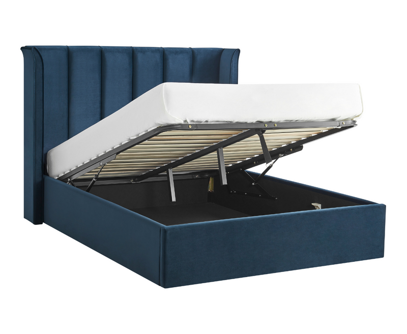 Polaris 4ft6 Double Ottoman Bed Frame - Navy