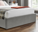 Polaris 5ft Kingsize Ottoman Bed Frame - Silver