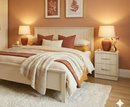 Rhee 1 Door Robe with shelves - Ivory