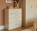 Rhee 1 Door Robe Hanging - Ivory