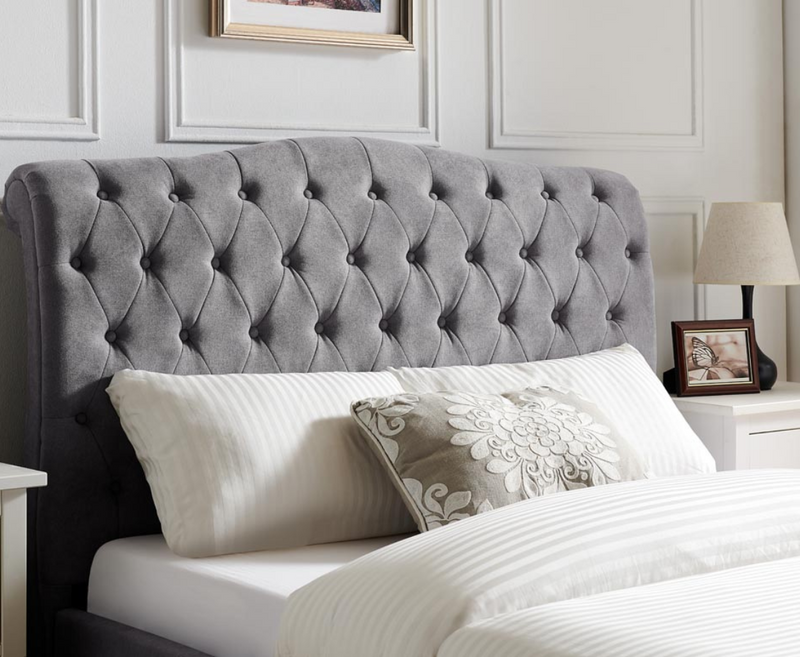 Riley 6ft Superking Bed Frame - Light Grey