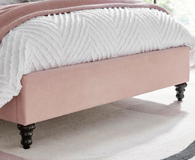 Riley 5ft Kingsize Bed Frame - Baby Pink