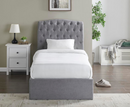 Riley Storage 3ft Single Bed Frame - Light Grey