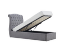 Riley Storage 3ft Single Bed Frame - Light Grey