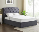 Riley Storage 4ft6 Double Bed Frame - Dark Grey