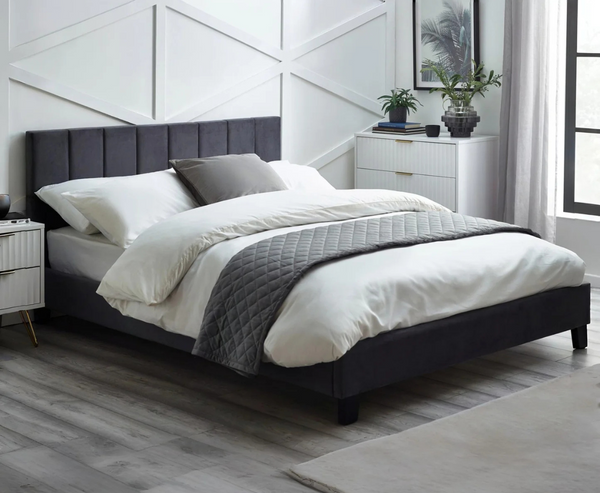 Rosa 5ft Kingsize Bed Frame - Grey