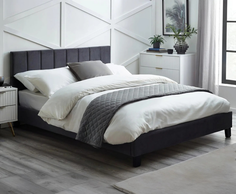 Rosa 5ft Kingsize Bed Frame - Grey