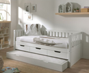 Sleepz Captain Bed with Drawers - White