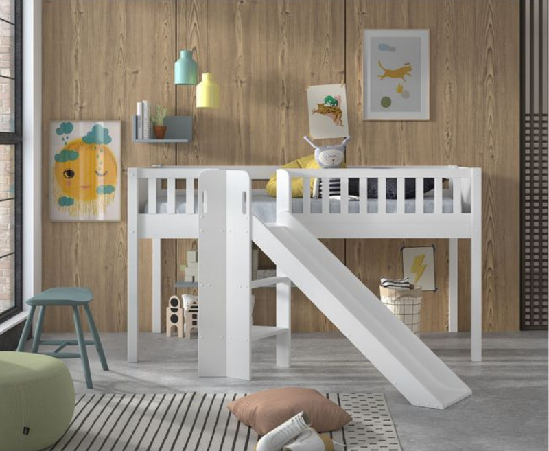 Snowy Midsleeper with Angle Slide - White