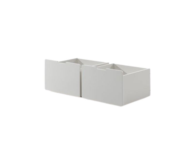 Snowy Midsleeper Ladder with Slide - White