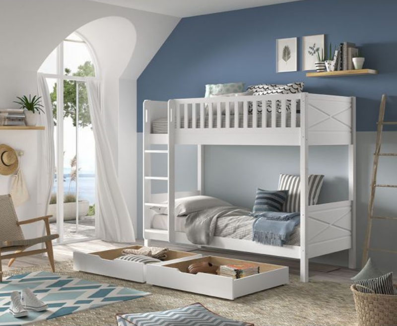 Snowy Bunk Bed 175cm - White