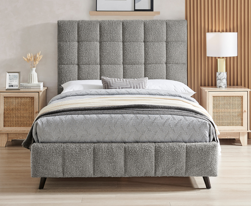 Starla 4ft6 Double Bed Frame - Dove Grey