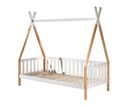 Tipi Bed 90x200cm with gate - White
