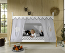 Tipi Bed 90x200cm without gate - White