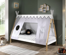 Tipi Bed 90x200cm without gate - White