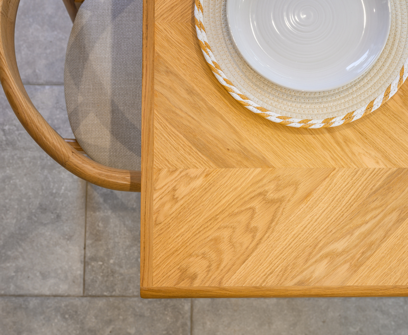 Bronwyn 1.5m Extending Dining Table - Light Oak