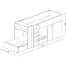 Supreme Bunk Bed - Grey Oak