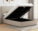 Willa 4ft6 Double Ottoman Bed Frame - Beige