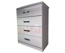 Latte 4 Drawer Narrow Chest (635mm wide)