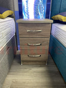 Lungo Mid Oak 3 Drawer Locker