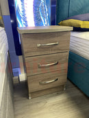 Lungo Mid Oak 3 Drawer Locker