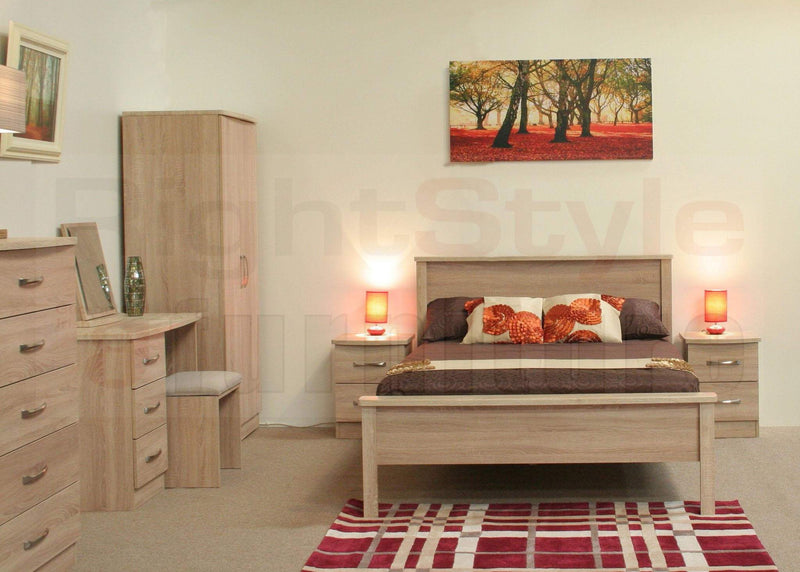 Lungo 4ft Mid Oak Bed Frame