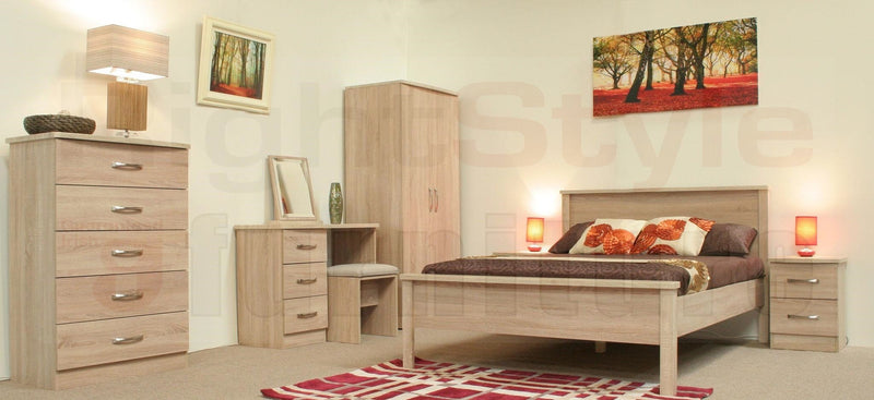 Lungo Large Mid Oak Bookcase