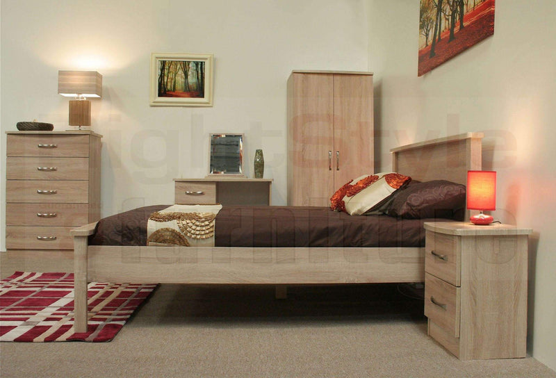 Lungo Large Mid Oak Bookcase