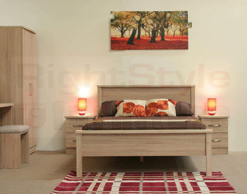 Lungo 4ft Mid Oak Bed Frame