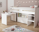 Reversa Midsleeper Bed Frame - White