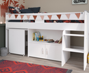 Reversa Midsleeper Bed Frame - White