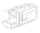 Supreme Bunk Bed - Grey Oak
