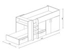 Supreme Bunk Bed - Grey Oak